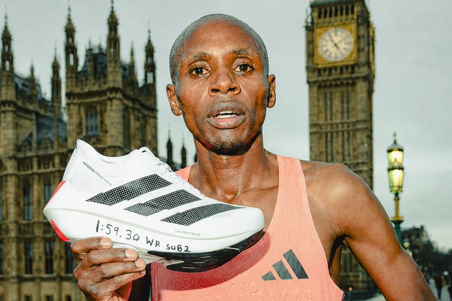 sebastian sawe quebrando recorde na maratona de londres
