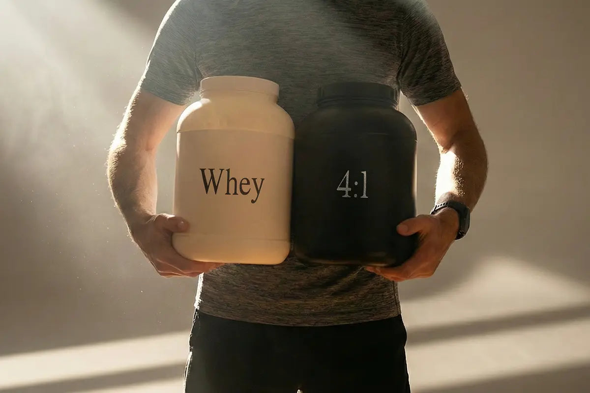 Whey Protein ou Suplemento 4:1? Saiba Qual é Melhor para o Seu Pós-Treino