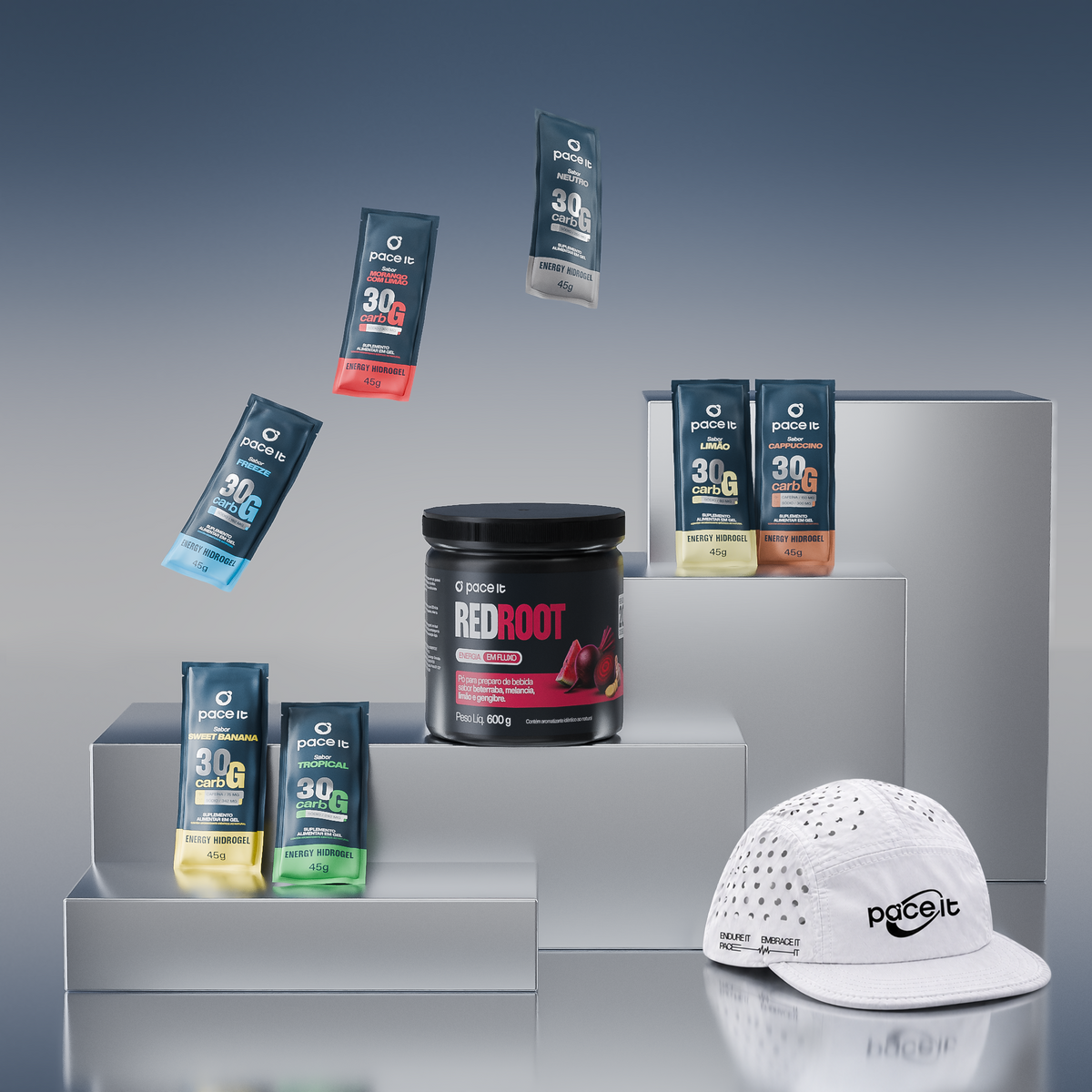 Kit Black | 50 Hidrogéis + RedRoot 465 + Boné